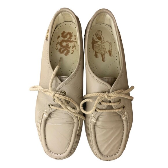 SAS Siesta Lace Up Loafer Comfort Shoes Women's Size 8 N Handsewn Mocha USA - Picture 12 of 15